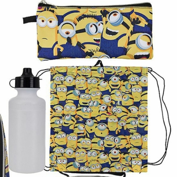 NWT MINIONS Rise of Gru Officially Licensed Despicable Me 5 Piece Backpack Set - Picture 9 of 15